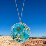 Blue Botanical Garden Necklace - BG 226