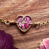 Botanical Garden Heart Bracelet - BG 214