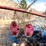 Rosy Pink Botanical Garden Earrings - BG 242