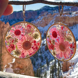 Pink Botanical Garden Earrings - BG 227