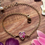 Botanical Garden Heart Bracelet - BG 214