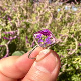 Purple Flower Ring - Size 7 - BG 223