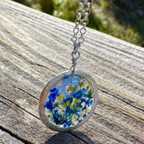 Blue Botanical Garden Necklace - BG 205