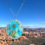 Blue Botanical Garden Necklace - BG 226