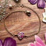 Botanical Garden Heart Bracelet - BG 214