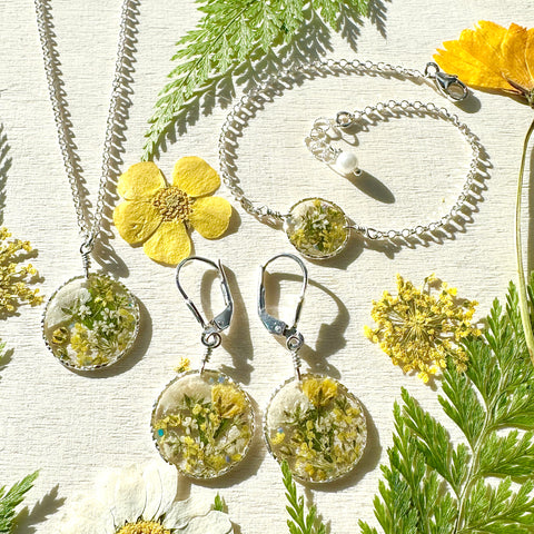 Yellow Botanical Garden Jewelry - BG 241