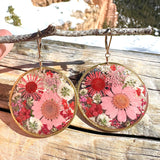 Pink Botanical Garden Earrings - BG 227