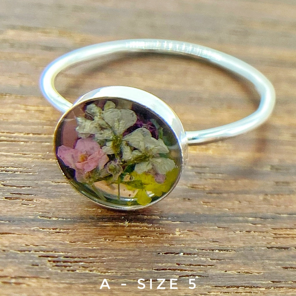 Size 7 - Sterling Glitter Resin Ring – LE Jewelry Designs